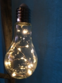 LED light bulb glass, hanging or standing model, beautifully atmospheric!!